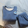 浪莎【加厚校服神器】?jì)和Ｅ瘍纫履型笸龑訆A棉秋衣秋褲睡衣套裝 曬單實(shí)拍圖