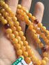 妍韻珠寶收藏級天然蜜蠟手串俄料妖花琥珀滿(mǎn)蜜雞油黃佛珠108顆手鏈 6-7mm 曬單實(shí)拍圖