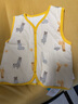 舒貝怡童馬甲寶寶男女童嬰兒衣服夾棉背心馬夾上衣坎肩米黃 80CM 曬單實(shí)拍圖