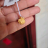 周六福（ZLF）  黃金吊墜女足金在逃公主貝殼掛墜金貝公主 計價(jià)T 吊墜-1.84g 曬單實(shí)拍圖