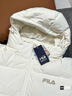 FILA 斐樂(lè )官方女士羽絨服冬季新款RGB多彩羽絨連帽保暖外套 甜乳白-IV M 165/84A/M 曬單實(shí)拍圖