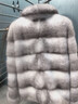 DONGTIANJIA進(jìn)口貂皮大衣女款整貂短款立翻領(lǐng)水貂皮草裘皮外套女銀十字貂新款 銀十字貂 本色 L 100斤-120斤 曬單實(shí)拍圖