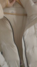 MO&Co.【active系列】羽絨服2025冬新品云糯感附腰帶防風(fēng)90絨MBE4EIN051 米白色 S /160 曬單實(shí)拍圖