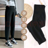 米度麗孕婦褲子春秋冬外穿運動(dòng)褲加絨加厚保暖衛褲冬季棉褲孕婦春裝 加絨款-活性黑 XXL碼（建議：140-170斤） 曬單實(shí)拍圖