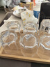 樂(lè )美雅6只裝加厚耐熱玻璃杯家用透明喝水杯泡茶杯牛奶果汁杯套裝 6只裝/透明八角矮款+托盤(pán) 300ml 曬單實(shí)拍圖