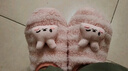 溫聽(tīng)地板襪親子室內男女保暖襪套加絨全包大人包跟爬爬墊鞋套拖鞋秋冬 粉色兔子 M XXL-適合腳長(cháng)19.5c內-建議7-9 曬單實(shí)拍圖