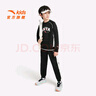 安踏童裝男女大小童冬季套裝新款針織兒童運動(dòng)服6-12歲衛衣褲子2件套 【春秋-男】字母黑衛衣+黑長(cháng)褲 140 cm 曬單實(shí)拍圖