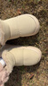 樸西冬季高幫御寒時(shí)尚女士棉鞋戶(hù)外保暖厚底雪地靴情侶 米白 36-37 曬單實(shí)拍圖