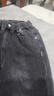 巴拉巴拉童裝男童牛仔褲長(cháng)褲中小童褲子秋冬加絨保暖休閑蘿卜褲潮 牛仔水洗黑98201 140 曬單實(shí)拍圖