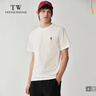 Teenie Weenie小熊男裝T恤2025夏季新款簡(jiǎn)約涼感圓領(lǐng)白色基礎短袖上衣 白色 L (175) 曬單實(shí)拍圖