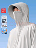 名創(chuàng  )優(yōu)品（MINISO）防曬衣男夏季戶(hù)外遮陽(yáng)大帽檐upf100+冰絲涼感皮膚衣服 淺灰 L 曬單實(shí)拍圖