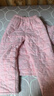 美標三層加厚保暖夾棉兒童純棉睡衣套裝女秋冬大童全棉格子新年家居服 薔薇粉 145 (14號/145/70) 曬單實(shí)拍圖