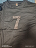 重磅短袖t恤男士2026夏季寬松潮牌半袖重磅圓領(lǐng)印花學(xué)生打底衫SN 中間數字7五分袖圓t黑色 XL 曬單實(shí)拍圖