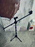 MICGRS麥克風(fēng)話(huà)筒支架落地 舞臺直播家用k歌學(xué)校錄音k歌伸縮升降三腳架開(kāi)會(huì )演講金屬咪架配兩個(gè)通用咪夾 雙咪夾 曬單實(shí)拍圖