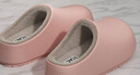 ECAC包頭勃肯棉拖鞋女款冬季2025新款室內家居防滑防水棉拖男外穿 粉色【包頭時(shí)尚】 女碼 40-41 適合39-40的腳 曬單實(shí)拍圖