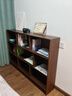 宜造（YIZAO）書(shū)架落地置物架小型書(shū)柜收納柜分層架臥室客廳置物柜儲物柜格子柜 【全后背板+深橡木色】140cm 曬單實(shí)拍圖