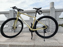 坎普（CAMP） GX100平把公路車(chē)鋁合金24速礫石瓜車(chē)油壓碟剎自行車(chē)長(cháng)途越野旅行 牛奶黃 24速 455碼 曬單實(shí)拍圖
