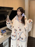 亦纖甜美卡通臘腸狗珊瑚絨睡衣女冬天加絨加厚保暖學(xué)生家居服套裝外穿 臘腸狗套裝【拉鏈款】 M 【建議95-110斤】 曬單實(shí)拍圖