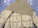 香影張予曦同款棉花糖短款羽絨服女2025冬季新款白鴨絨圍巾領(lǐng)外套 透明黃 M 曬單實(shí)拍圖