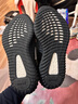 阿迪達斯男女YEEZY 350 V2 黑瑪瑙椰子透氣休閑鞋IG9606 41 曬單實(shí)拍圖