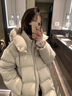 雪中飛白鵝絨泡芙羽絨服女2025年冬季新款寬松時(shí)尚小個(gè)子加厚中長(cháng)款外套 杏色(收到不值不要錢(qián)包退) S (90-130斤) 曬單實(shí)拍圖