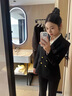 心楠職業(yè)西裝外套女大學(xué)生商務(wù)會(huì )議正裝演講比賽公務(wù)員面試銷(xiāo)售工作服 黑色西裝上衣L碼【建議95-110斤】 曬單實(shí)拍圖