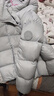 美力城【檀健次同款】羽絨服短款連帽冬季上衣鵝絨服外套女156 流光銀 S 曬單實(shí)拍圖