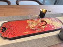 古歌元作實(shí)木茶盤(pán)家用黃銅中式功夫茶具2025新款干泡茶盤(pán)包漿電木儲水茶臺 梨園春色-映山紅【銅+鋁】-可排水 曬單實(shí)拍圖