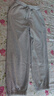 唐獅（TonLion）2024女束腳顯瘦休閑側拼衛褲WP 加絨款/中麻灰 M  曬單實(shí)拍圖