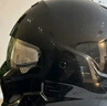 KEAZ摩托車(chē)頭盔復古蝎子全盔3C認證四季通用男士組合盔巡航春夏季頭盔 亮黑配D型護嘴 L（57-58cm） 曬單實(shí)拍圖