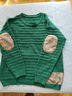 桂雪格休閑針織衫女裝春秋季2024新款韓版寬松慵懶風(fēng)毛衣女士打底衫上衣 綠色 4XL （160-180斤） 曬單實(shí)拍圖