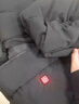 恒源祥發(fā)熱衣服男充電加熱棉衣外套智能溫控電熱羽絨棉服防寒加大碼棉襖 黑色4區【帶充電寶】 M 105-115斤 曬單實(shí)拍圖