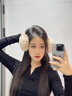 JCZS德國品牌耳罩防寒保暖女冬可愛(ài)風(fēng)簡(jiǎn)約耳捂子防凍耳朵套韓版毛絨耳 【卡其色】聚熱保暖“適用大小頭圍” 曬單實(shí)拍圖