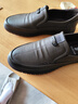 意爾康男鞋軟皮軟底耐磨2025新款男士皮鞋一腳蹬舒適休閑爸爸鞋 棕色 單層 40 標準皮鞋碼 曬單實(shí)拍圖