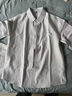 凡客誠品（VANCL）襯衫男士春秋季牛津紡條紋長(cháng)袖休閑寬松百搭襯衣男 藍白條 L 曬單實(shí)拍圖