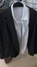 特洛曼職業(yè)裝女裝套裝大學(xué)生面試正裝女西服套裝黑色工作服免燙西裝外套 曬單實(shí)拍圖