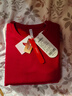 紅豆（Hodo）【紅色能量】本命年保暖內衣含羊毛男女結婚禮物馬年秋衣秋褲禮盒 女士加厚禮盒 加厚含羊毛內衣+1內褲+1襪子+1好運掛件 M (160) 女士 曬單實(shí)拍圖