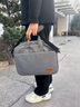 回力2025新款筆記本手提電腦包適用16寸筆記本電腦ipad男女內膽公文包 淺灰色 曬單實(shí)拍圖