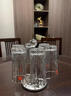 RCR進(jìn)口水晶玻璃茶杯女生辦公室喝水果汁杯家用泡茶杯啤酒杯禮盒套裝 【旋轉杯架】傲柏玻璃杯 350ml 6只 曬單實(shí)拍圖