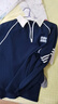 左西男童長(cháng)袖t恤2026新款學(xué)院風(fēng)POLO衫兒童男孩大童打底春 藏青色 170 曬單實(shí)拍圖