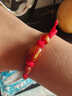 圣?，?026馬年本命年手鏈紅繩瑪瑙女編織繩護身符太紅手繩歲男生日禮物 黑瑪瑙款【生肖馬（2026年本命年）】 曬單實(shí)拍圖