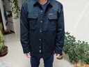 JEEP SPIRIT吉普襯衫男長(cháng)袖春秋水洗休閑工裝襯衣男士外套男裝上衣 深藍 XL 曬單實(shí)拍圖