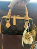 ur alo包包女包新款老花迷你小包百搭波士頓手提包高級感女士單肩包輕奢 老花色 曬單實(shí)拍圖