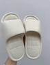 HIPANDA情侶家居EVA拖鞋防滑軟底男女款室內浴室洗澡家用涼拖 白色 40-41 曬單實(shí)拍圖