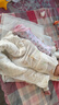 babylove嬰兒連體衣春秋季哈衣爬服男女寶寶簡(jiǎn)約薄夾棉a類(lèi)保暖衣服外出服 曬單實(shí)拍圖