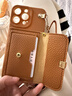 八腳獸四葉草零錢(qián)卡包蘋(píng)果16Promax手機殼女生iPhone15Promax斜挎15可背帶掛繩14/13全包高級防摔保護套 【棕色】四葉草零錢(qián)卡包+皮質(zhì)手提繩+斜挎掛繩 iPhone16 Proma 曬單實(shí)拍圖