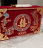 彩禮禮盒訂婚禮金箱婚慶用品定親結婚聘禮盒子提10萬(wàn)聘金紅色錢(qián)箱 絨面立體龍鳳囍金把手【可裝6-12萬(wàn)】三件套 曬單實(shí)拍圖