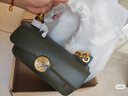 西木汀 守望者 小眾手提鏈條包包牛皮斜挎女包單肩腋下包新年禮 橄欖綠 曬單實(shí)拍圖