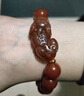 金石靈天然紅瑪瑙手串貔貅手鏈男士心經(jīng)佛珠轉運珠本命年生日禮物 曬單實(shí)拍圖