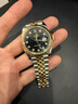 【二手99新】勞力士（ROLEX）日志型系列 126300/126333自動(dòng)機械 二手勞力士男表 41mm 黑盤(pán)鑲鉆 m126333-0006 曬單實(shí)拍圖